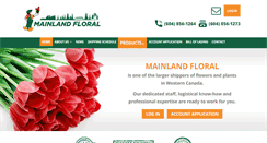 Desktop Screenshot of mainlandfloral.com
